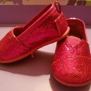 Koala Kids Pink Glitter Slip On Shoes